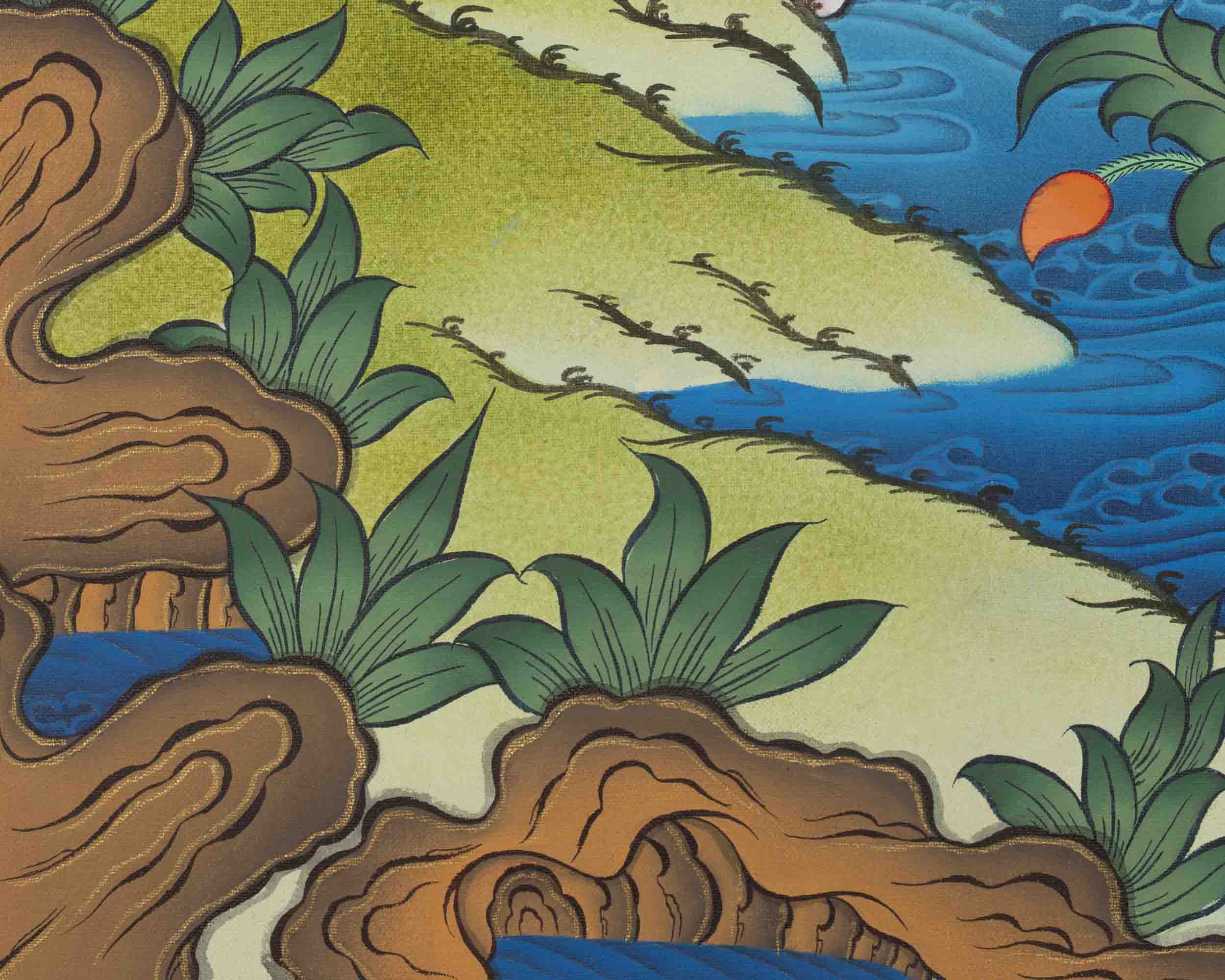Hand-painted Manjushree Thangka | Wall Decoration Painting