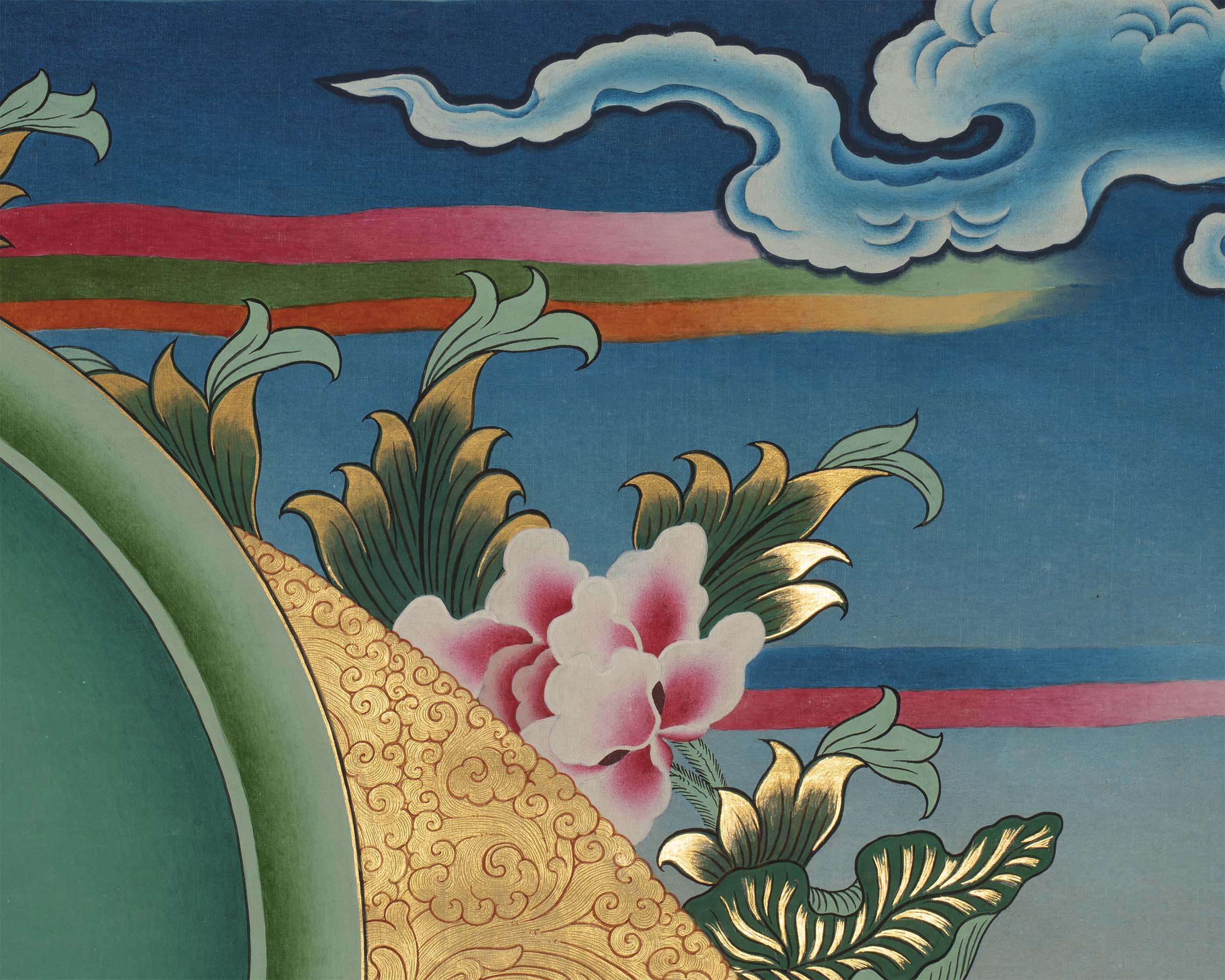 Red Amitabha Buddha | Thangka Prints | Wall Hanging Decors