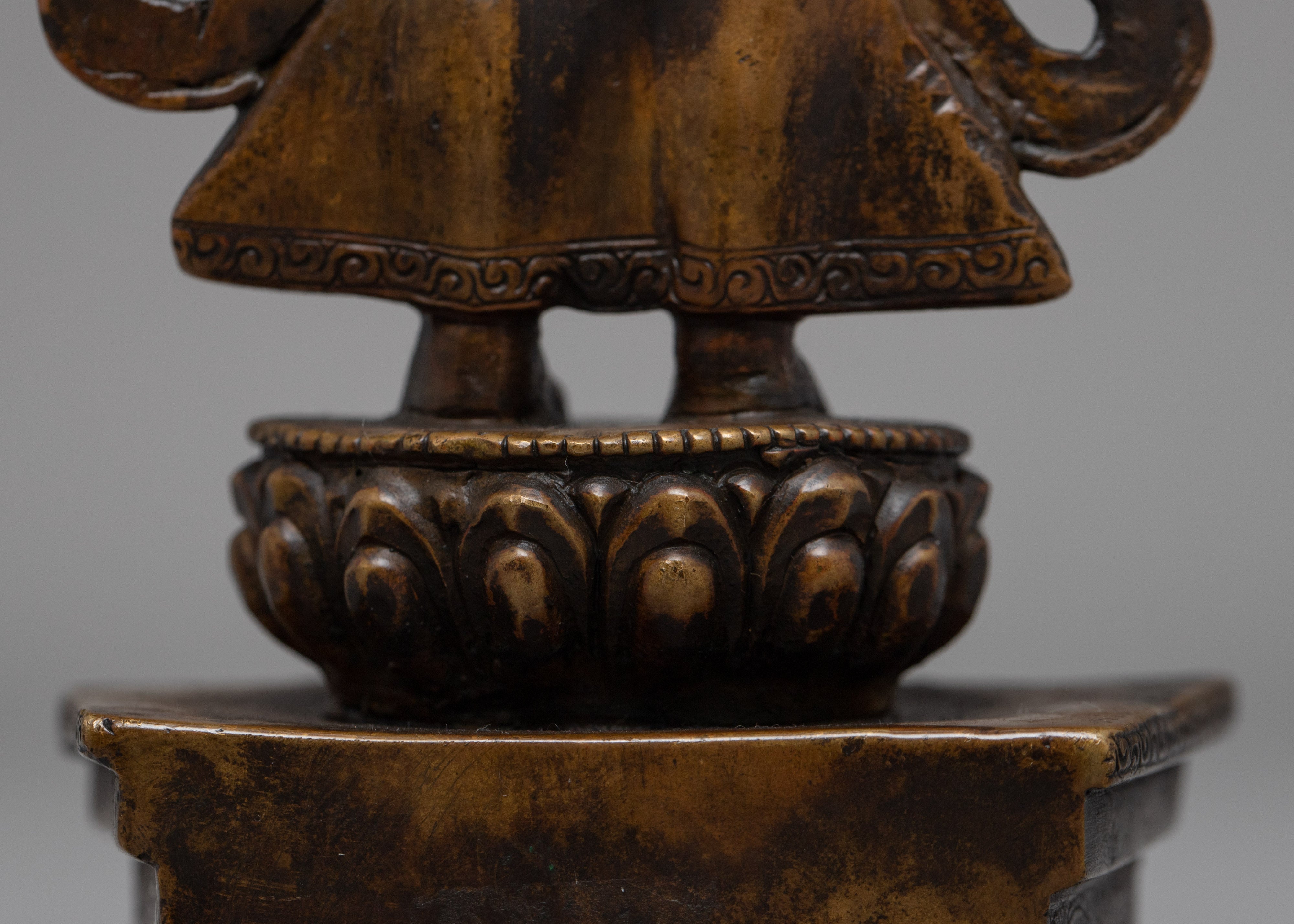 Vintage Chenresig Statue | Unique Decorative Objects | Zen Room Decor