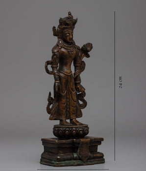 Vintage Chenresig Statue | Unique Decorative Objects | Zen Room Decor