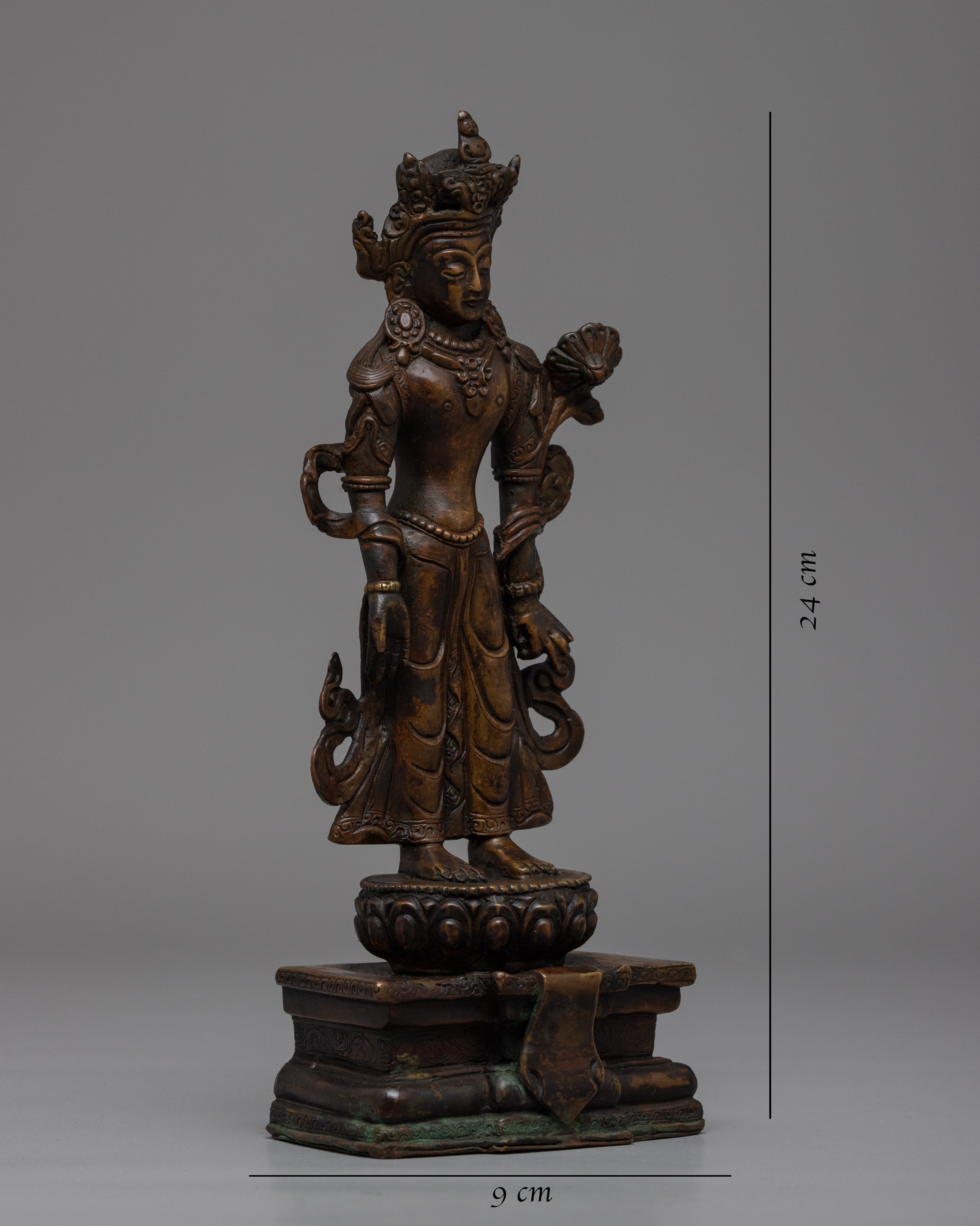 Vintage Chenresig Statue | Unique Decorative Objects | Zen Room Decor