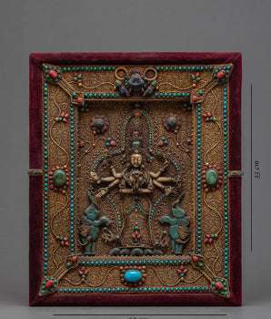 Large Ornate Avalokiteshvara Frame | Vintage Wall Decor Ideas | Nepal Antiques