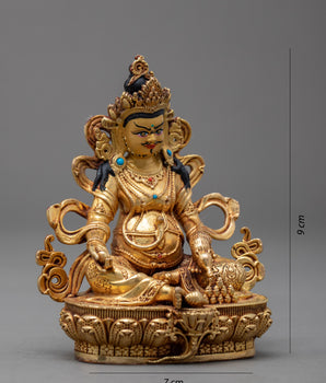 Mini Dzambhala Statue | Buddhist Wealth Deity Art