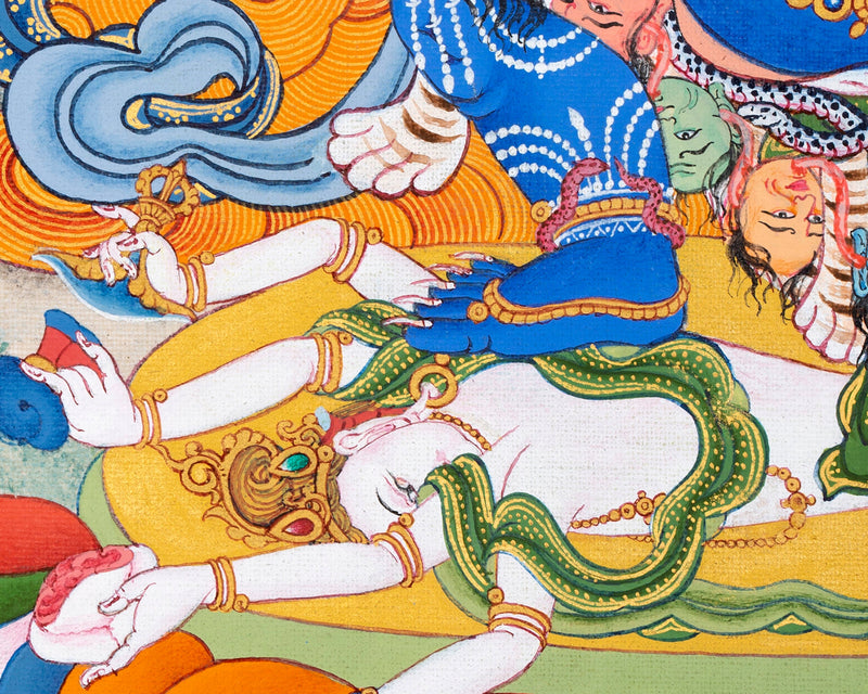 Sakya Vajrapani | Bhutadamara | Bodhisattva | Tibetan Hand Painted Thangka