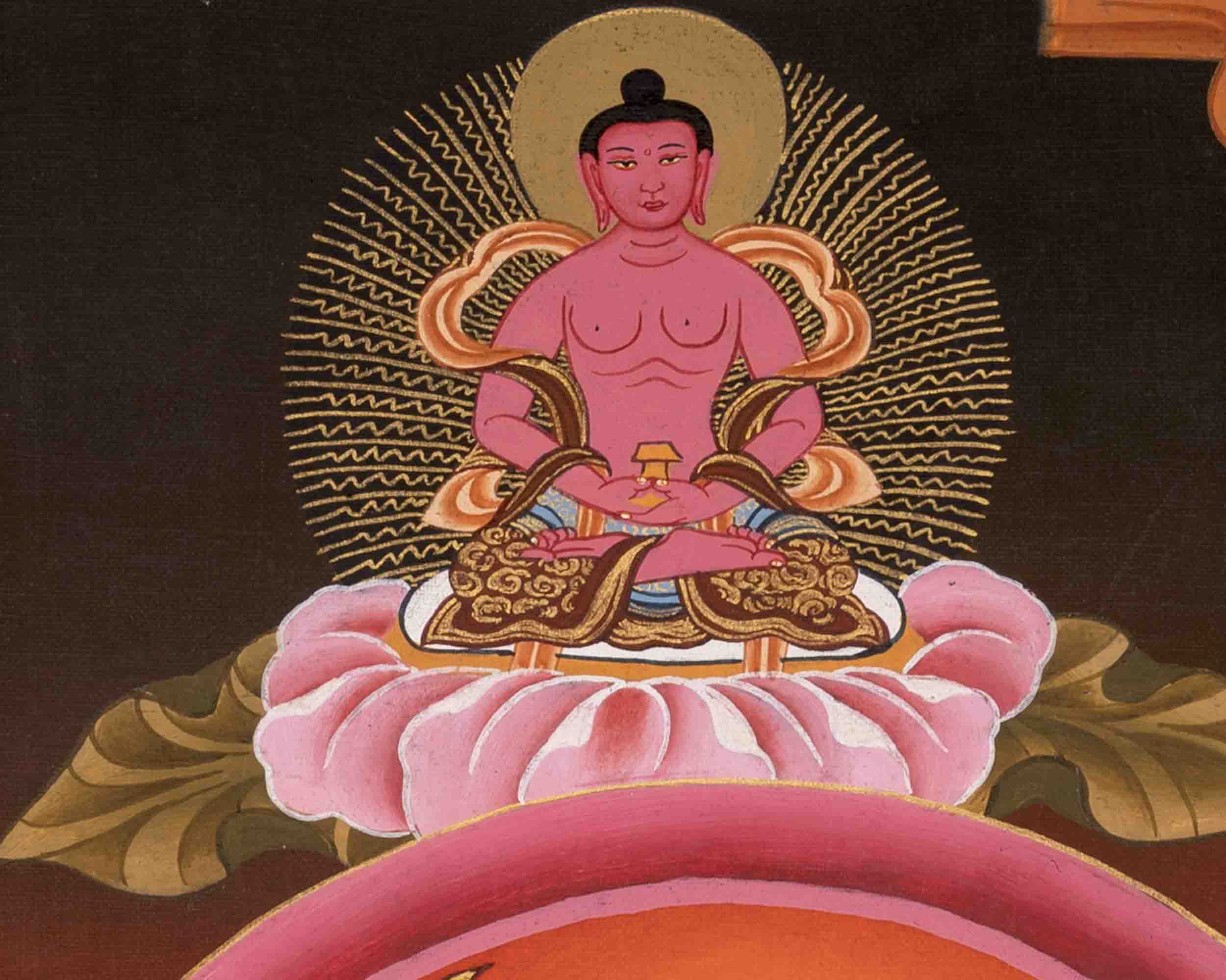 Wisdom Bodhisattva Manjushri | Religious Buddhist Thangka | Wall Decors