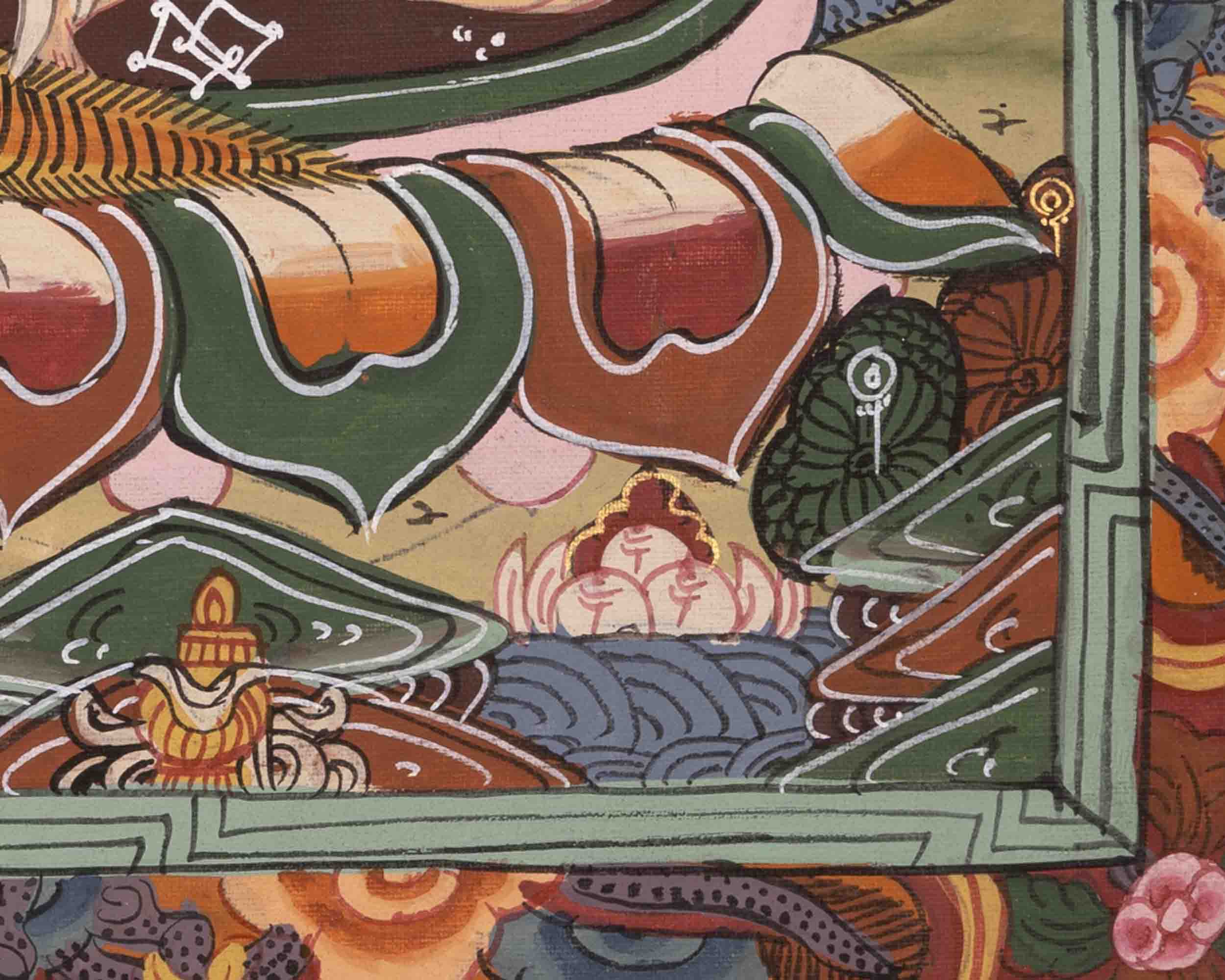 Wheel of Life Buddhist Painting | Traditional Thangka | Wall Decors