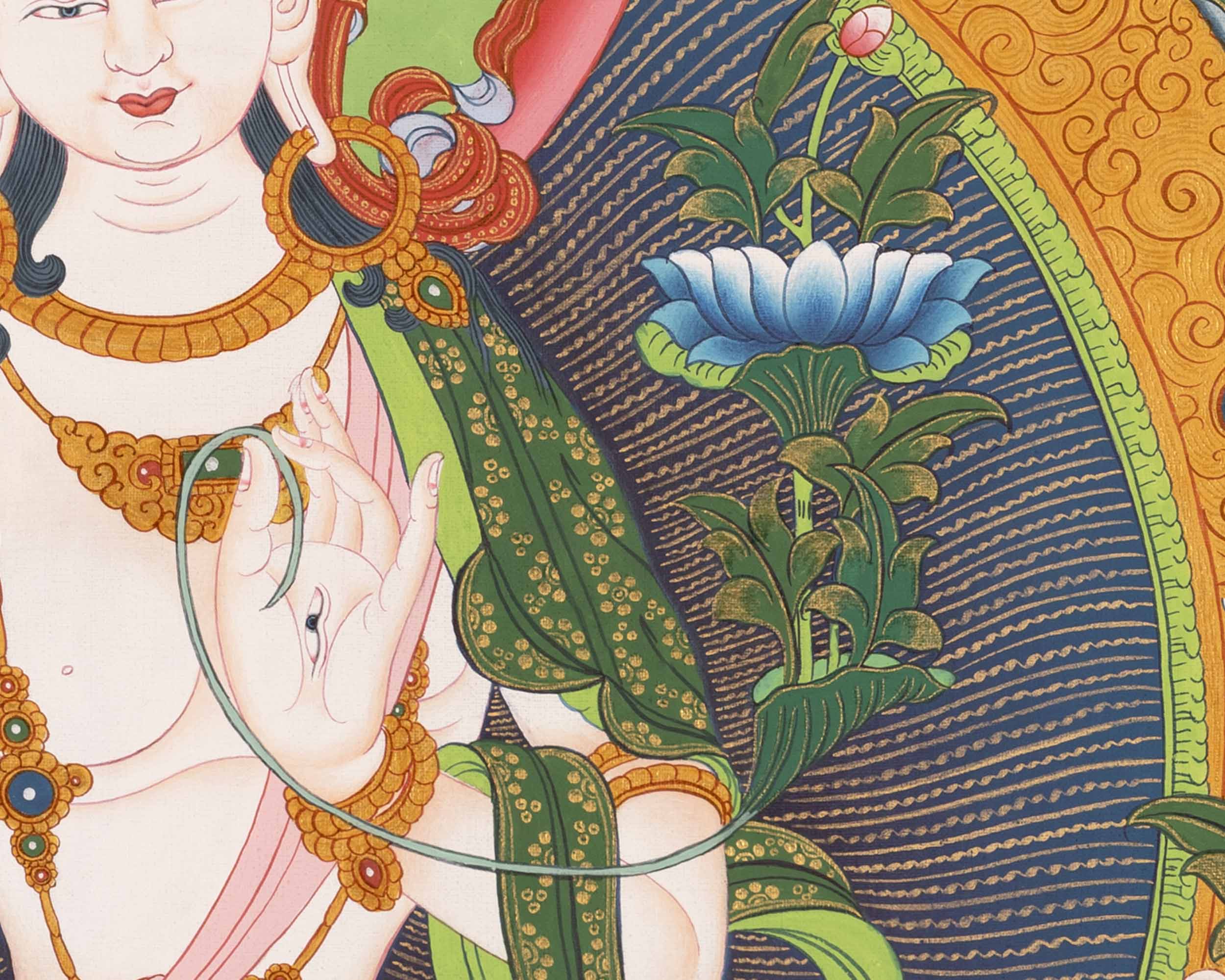 White Tara Thangka | Buddhist Gift Ideas