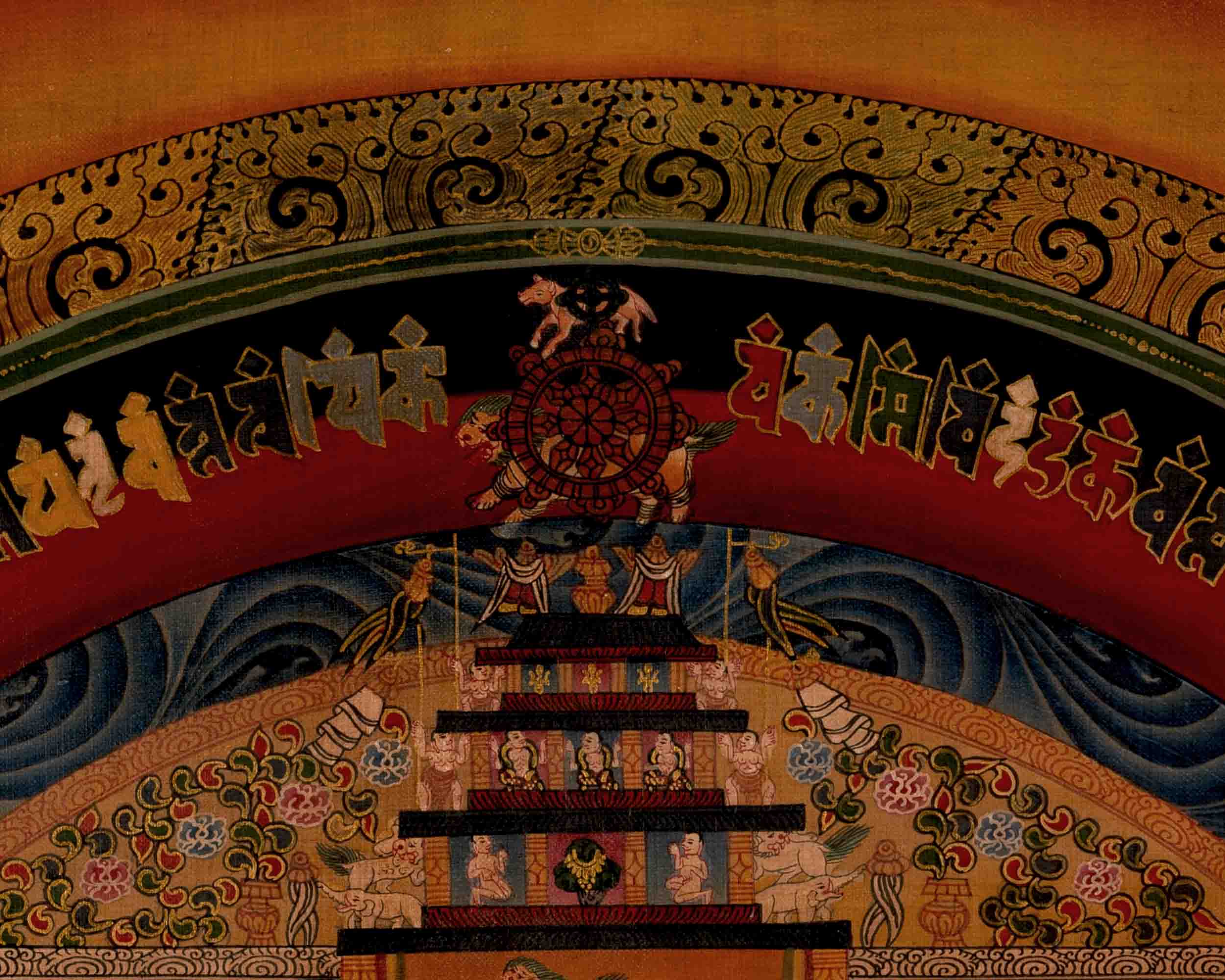 Traditional Kalachakra Mandala Thangka | Tibetan Art | Wall Decors