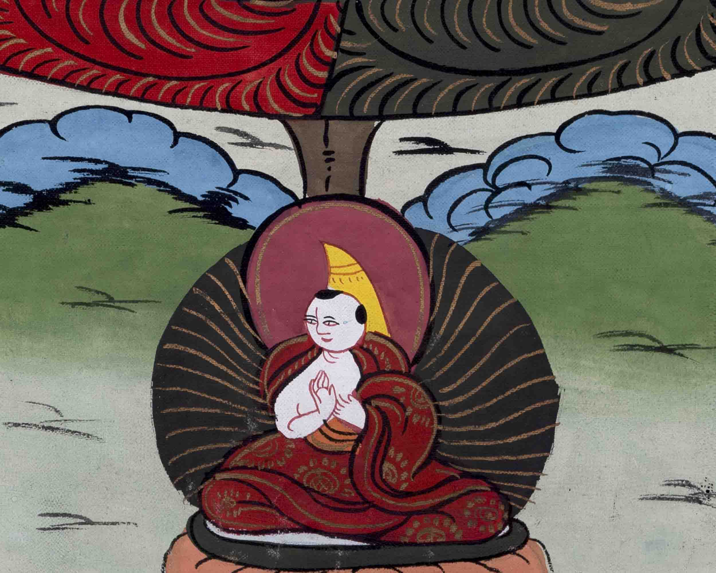 Traditional 3 Mandala Thangka | Religious Buddhist Art | Wall Decors