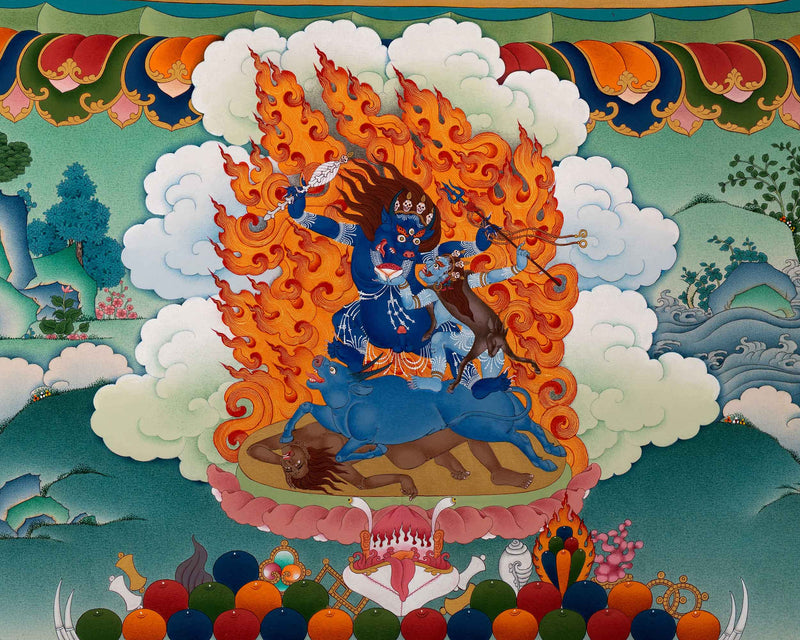 Yamantaka with Others | High Quality Thangka Print