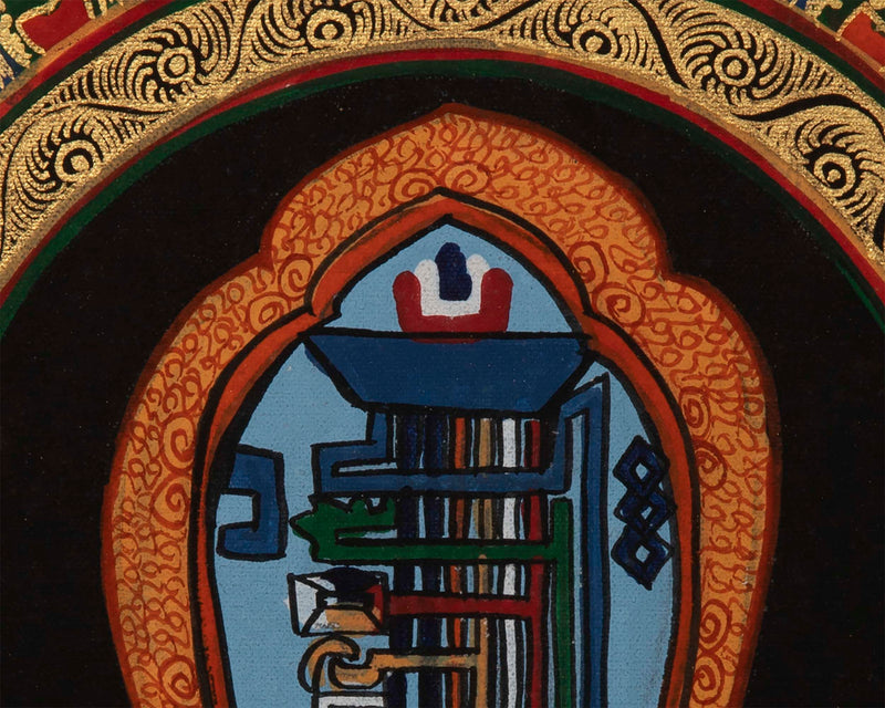 Kalachakra Mantra Mandala | Original Handpainted Thangka | Wall Decorations
