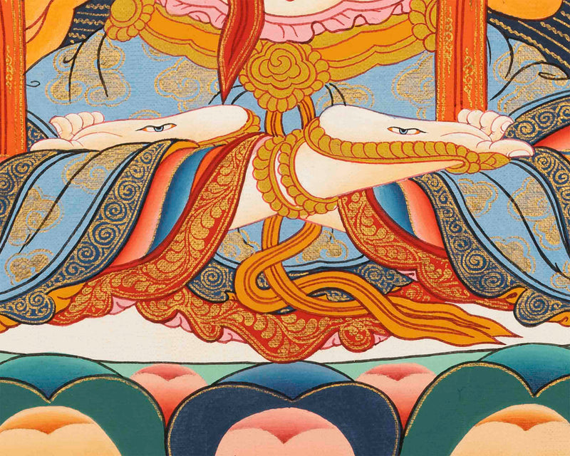 White Tara Mantra Thangka | Tibetan Buddhist Home Decoration Painting