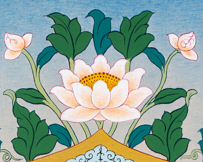 Maitreya Buddha Thangka | Tibetan Buddhist Deity | Himalayan Thangka Paintings