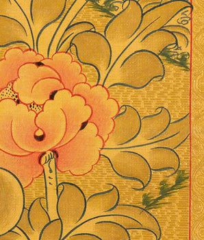 Full 24K Gold Dzambala Thangka | Art Painting