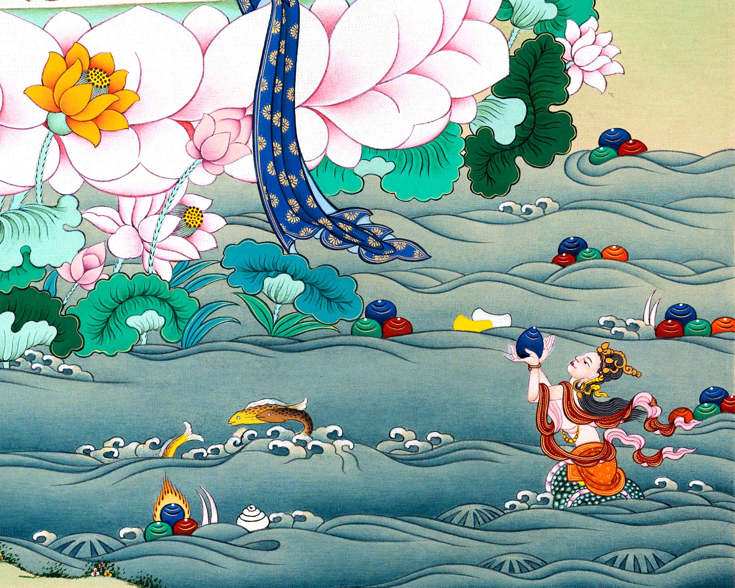 Manjushri Thangka | Buddha Manjushri | Himalayan Art
