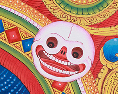 Bhairav Thangka Print | Mahakala Canvas Print for Divine Protection