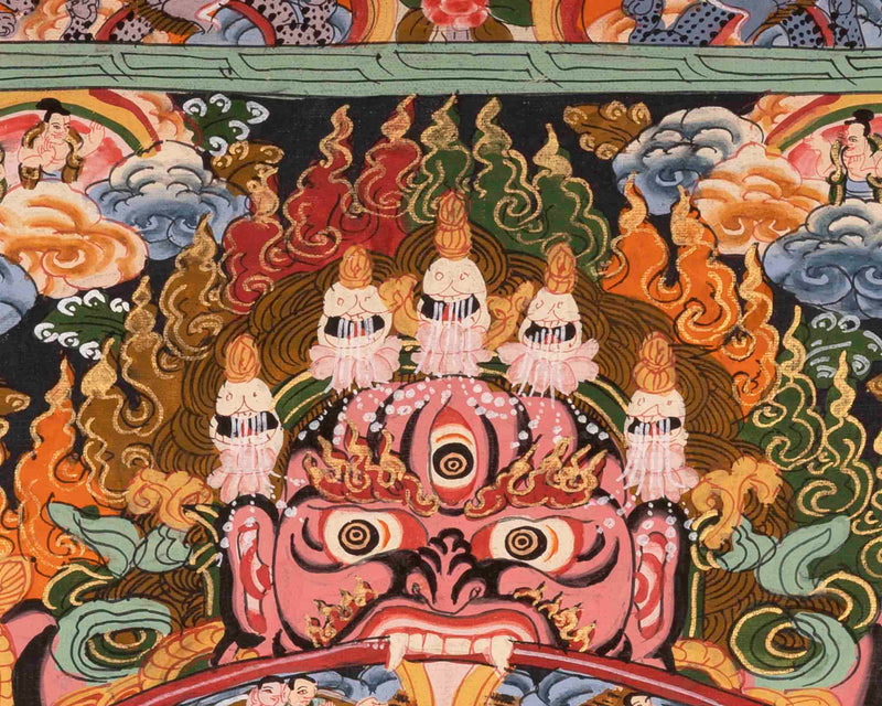 Bhavachakra Thangka | Traditional Tibetan Art | Wall Decors