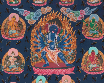 108 Chengrezig Thangka | Traditional Tibetan Art | Wall Decors