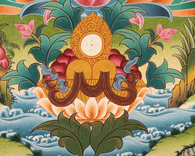 Traditional Shakyamuni Buddha |  Buddhist Thangka Painting