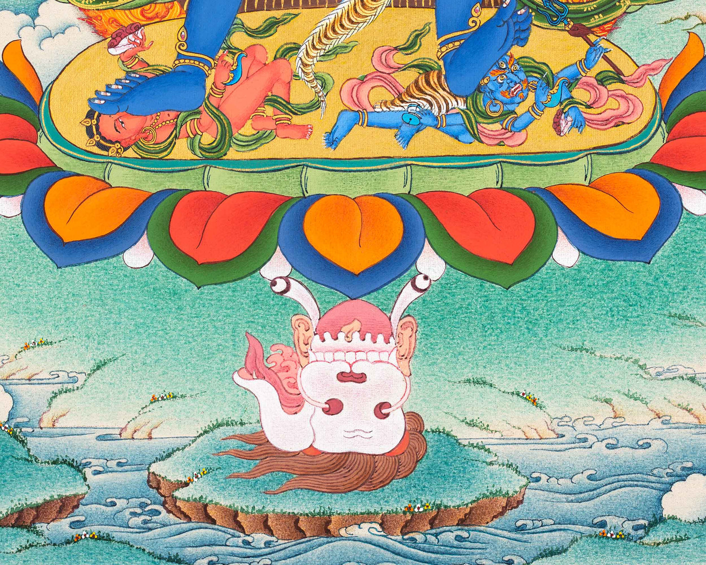 12 Armed Chakrasamvara Thangka | Meditational Deity | Tibetan Yidam Paintings