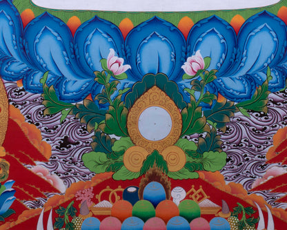 Avalokiteshvara Chenrezig Thangka | Traditional Buddhist Painting