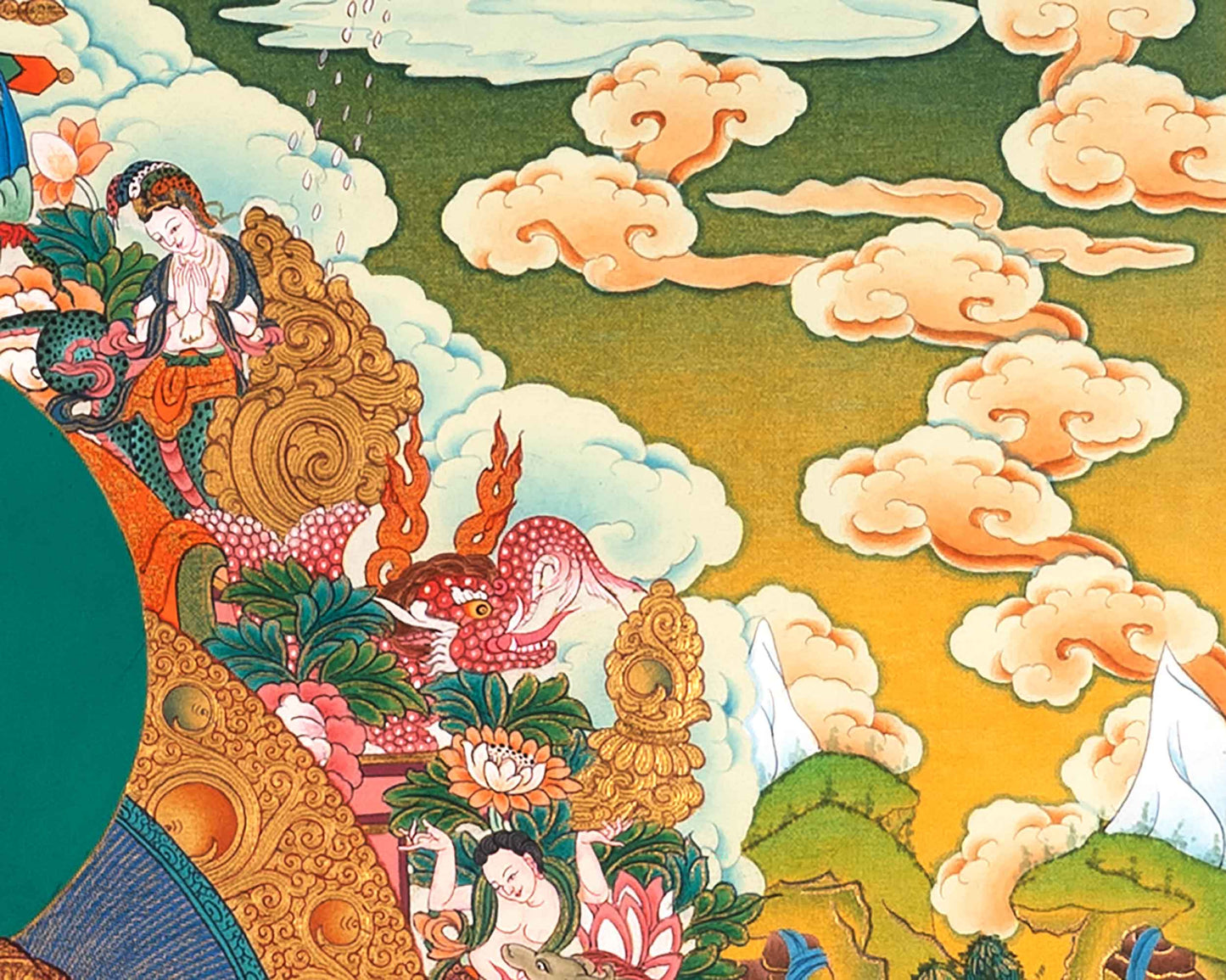 Gautam Buddha Siddhartha Thangka | Shakyamuni Buddha Art For Mindfulness