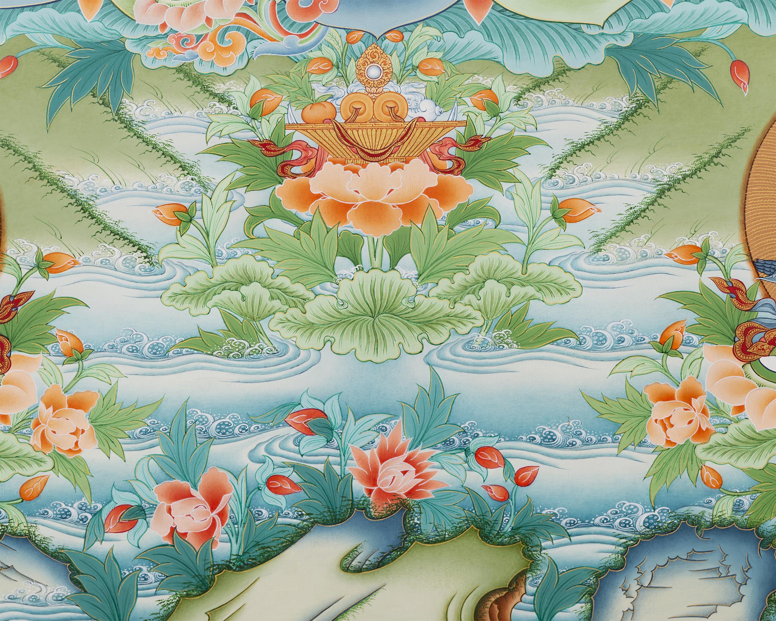 Green Tara Thangka Digital Prints | Tibetan Thangka Prints