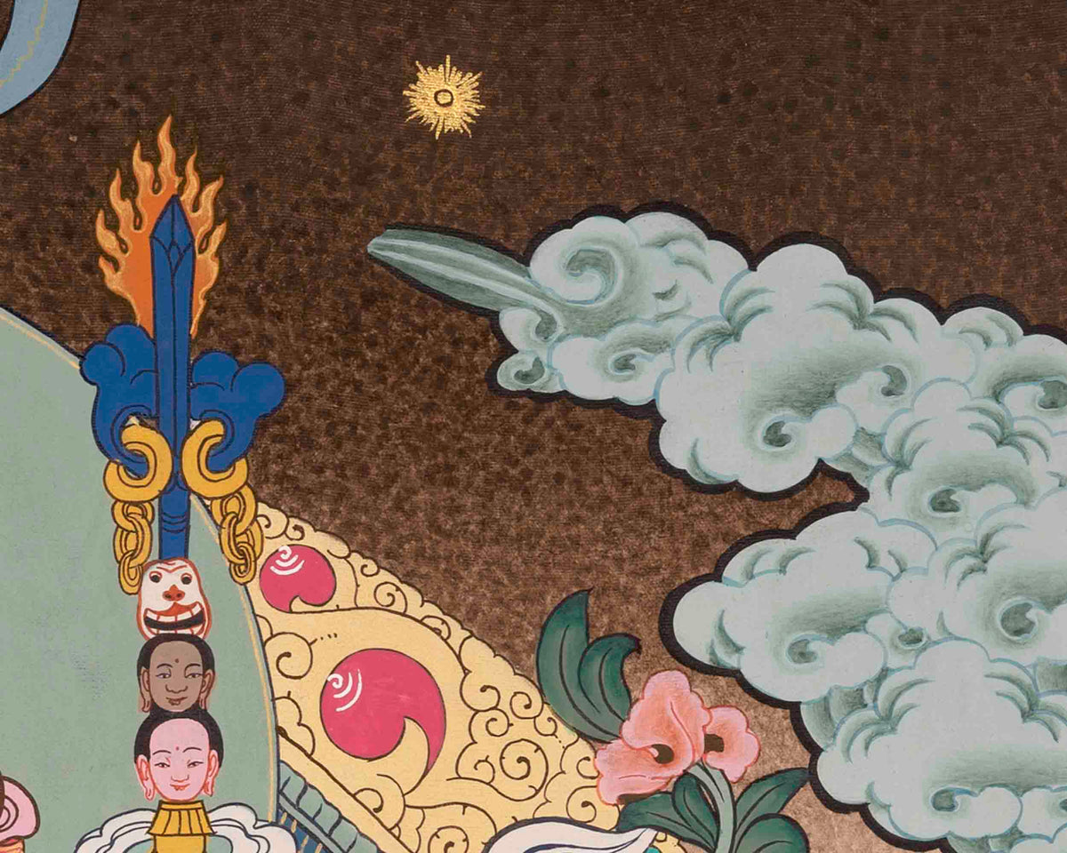 Padmasambhava Guru Rinpoche | Tibetan Thangka | Wall Decors