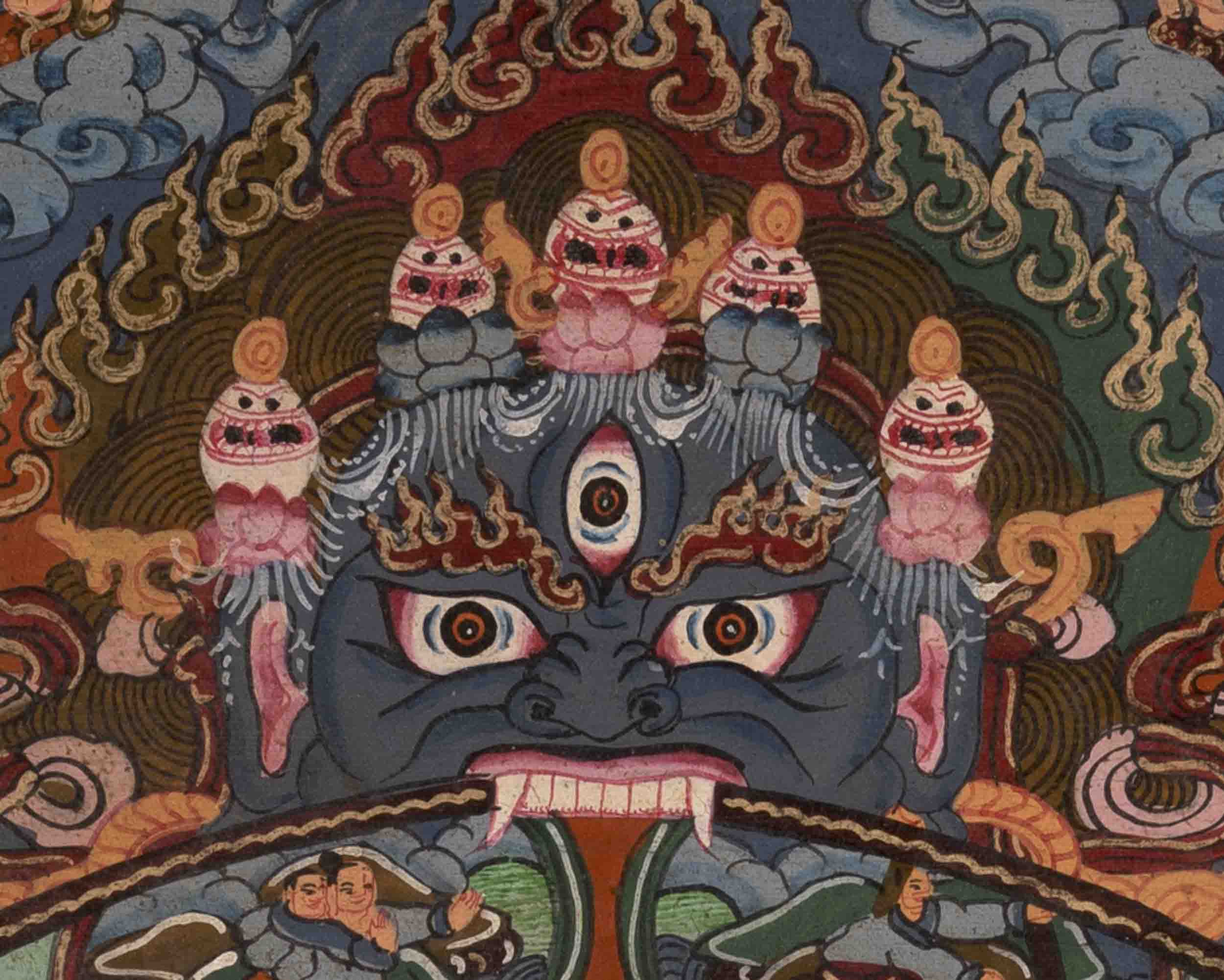 Wheel of Life Thangka | Oil Varnished Painting | Wall Decors