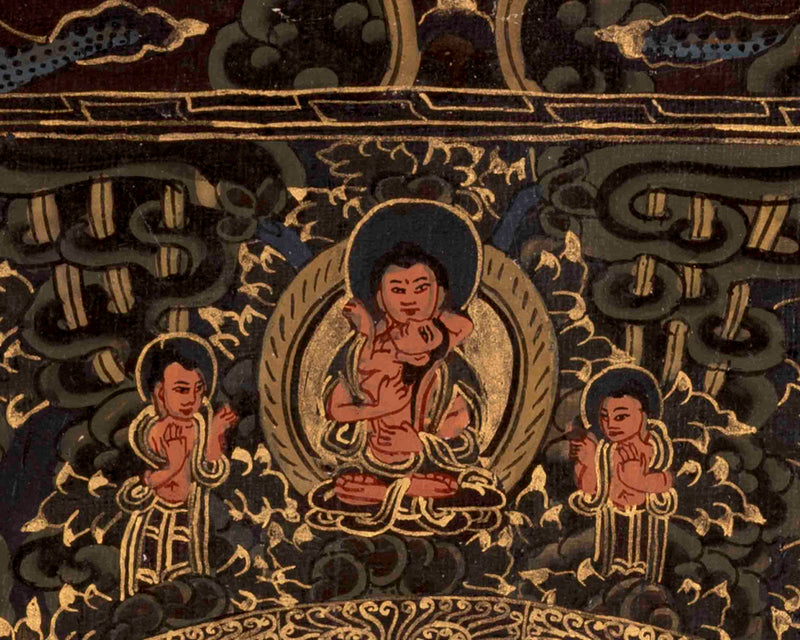 Five Blessing Buddhas Mandala | Wall Hanging