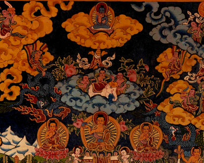 Buddha Life Story | Traditional Tibetan Thangka | Wall Decors