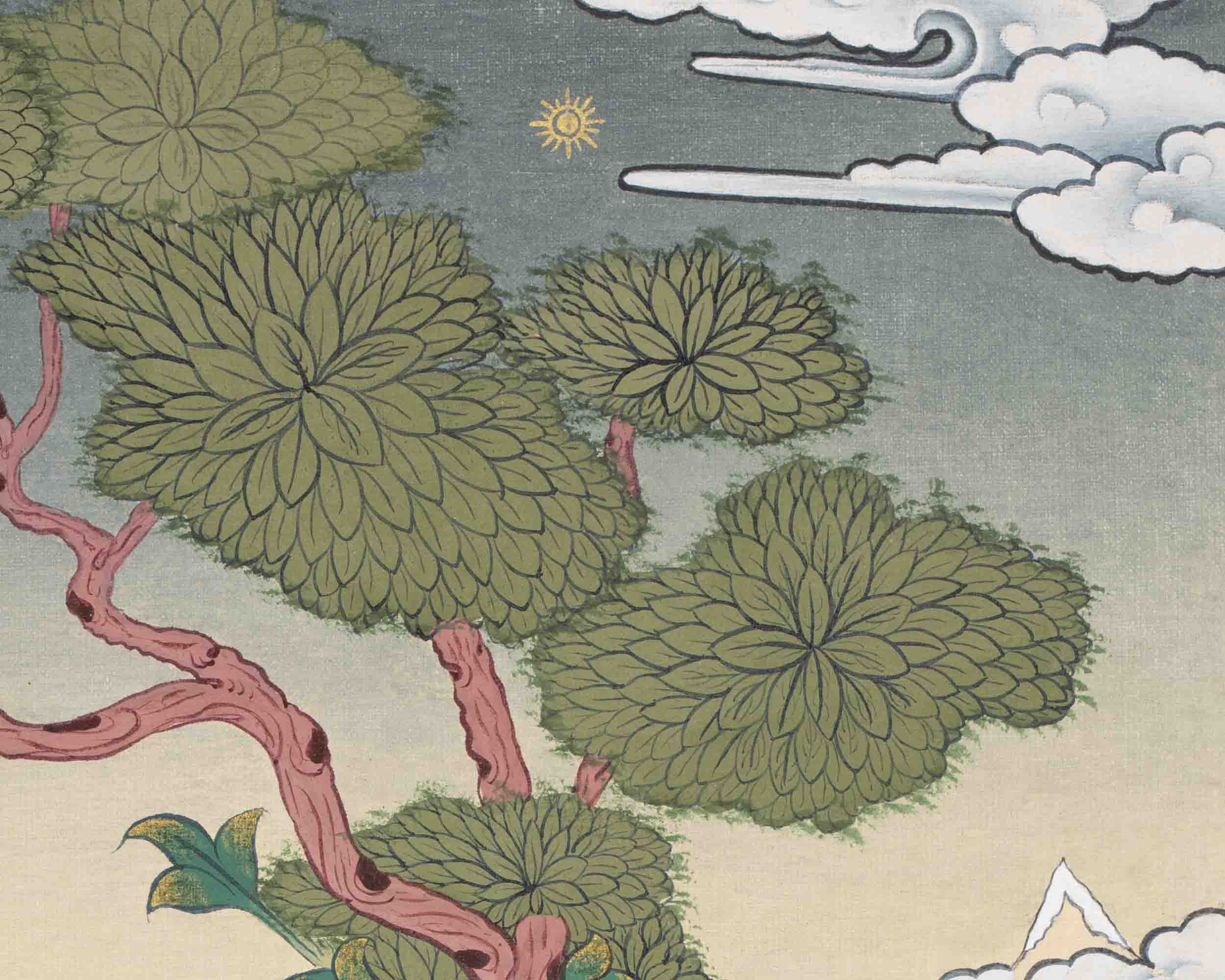 Thangka Of Medicine Buddha | Healing Buddha | Traditional Art
