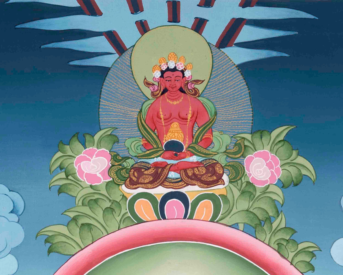 Avalokitesvara Chenresig Thangka | Religious Buddhist Art | Buddhist Gifts