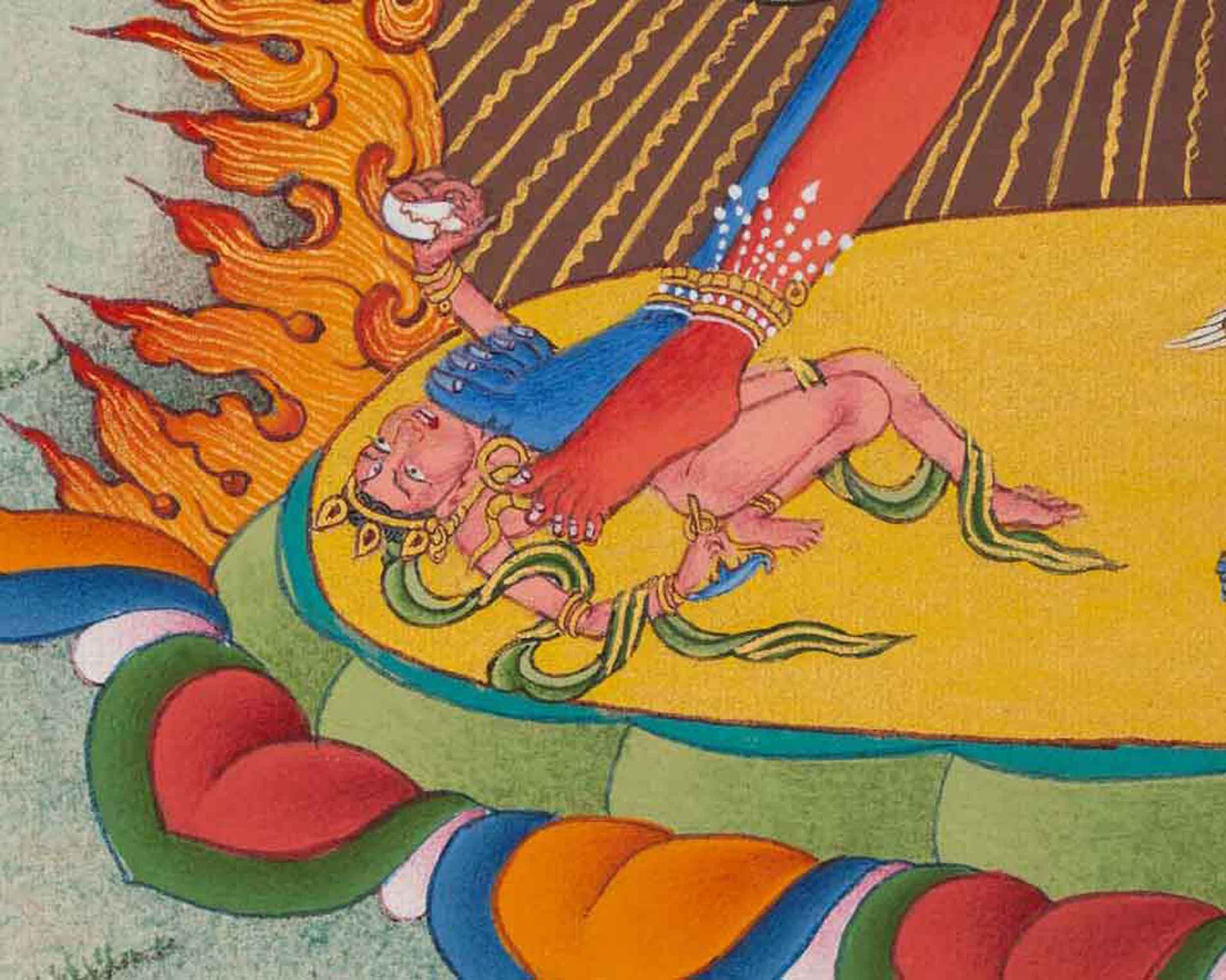 Chakrasamvara Thangka | Traditional Thangka For Meditation | Wall Decors