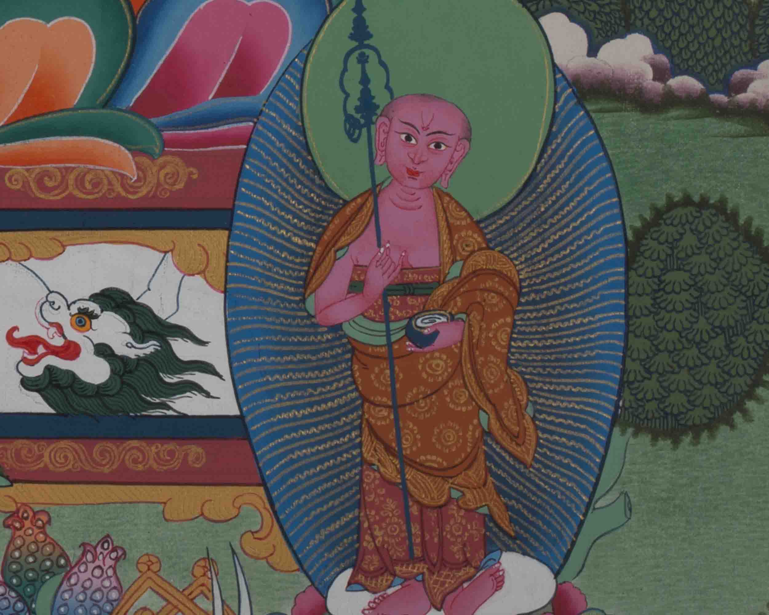 Shakyamuni Buddha Thangka | Wall hanging Decor