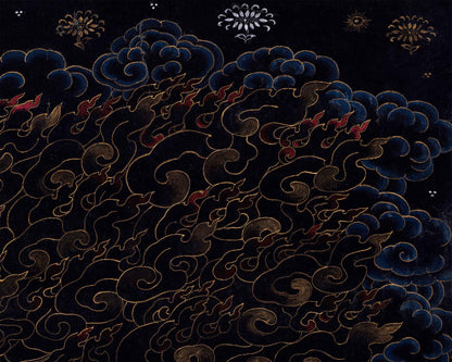 Divine Wrathful Palden Lhamo Thangka Print | Himalayan Artwork | Wall Decorative Art