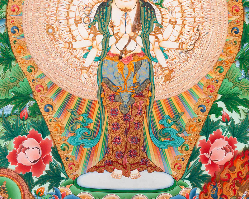1000 Armed Chengrezig Print | Digital Printing | Wall Decoration