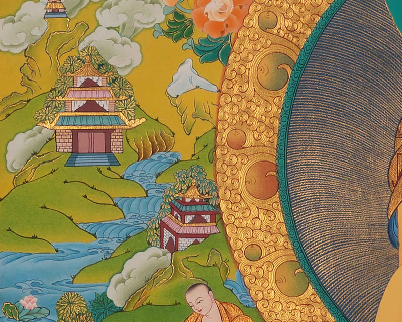 Gautam Buddh Thangka | Traditional Tibetan Buddhist Painting