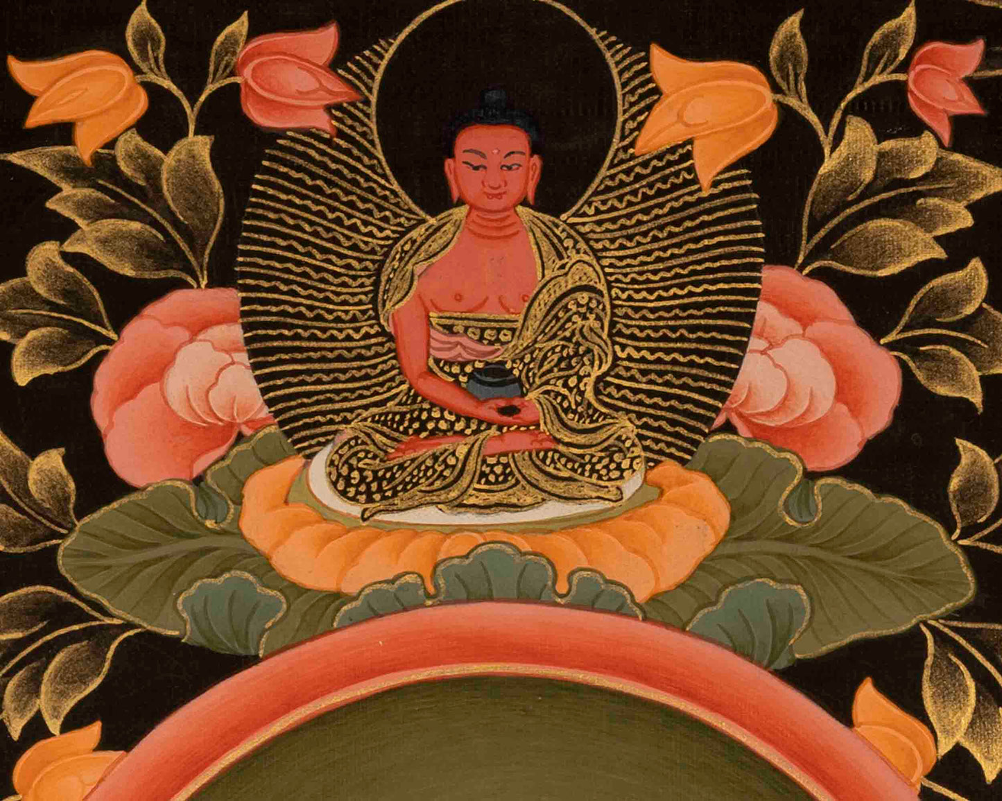 Avalokiteshvara Chenresig | Traditional Tibetan Thangka | Religious Wall Decor