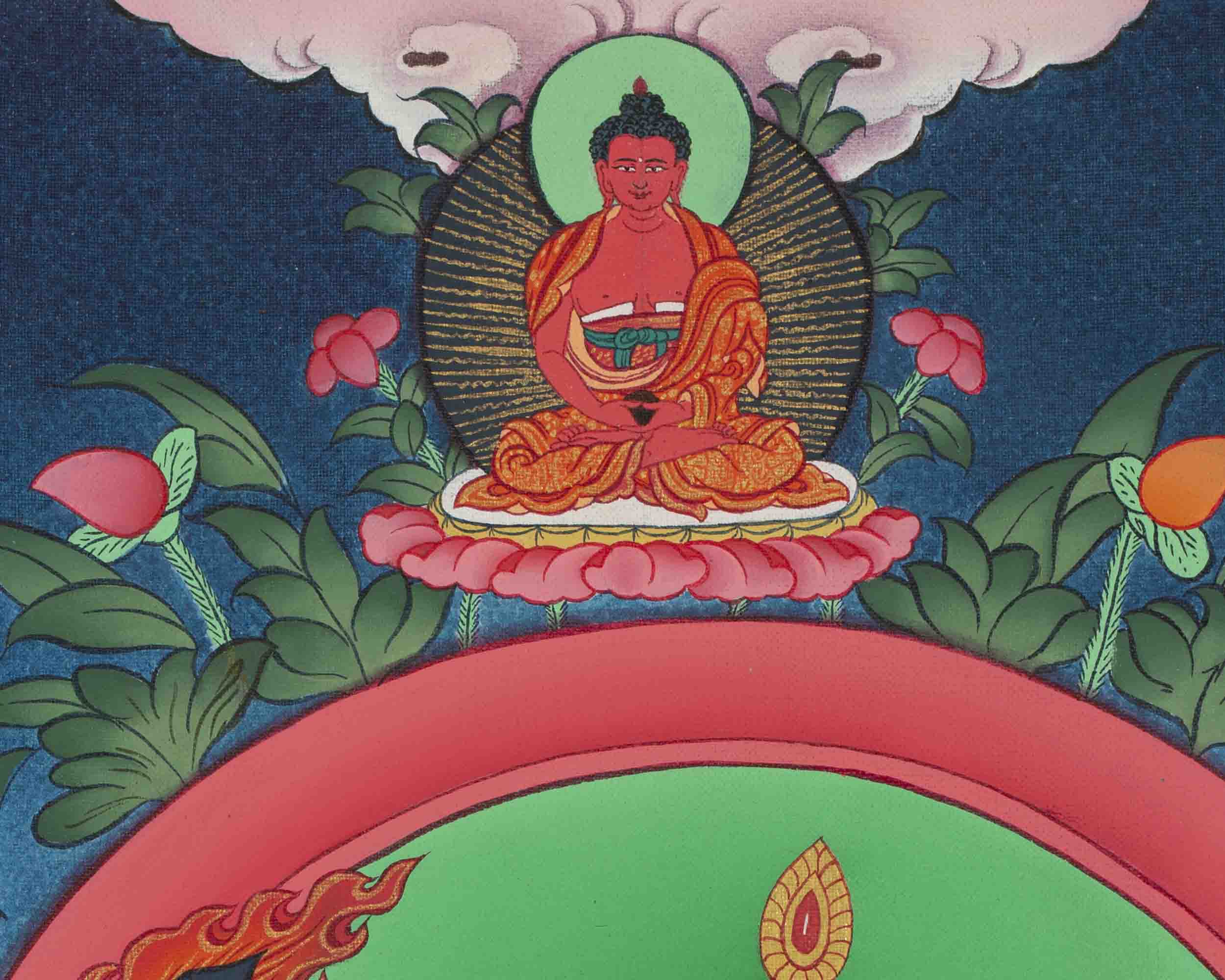Hand-painted Manjushree Thangka | Wall Decoration Painting