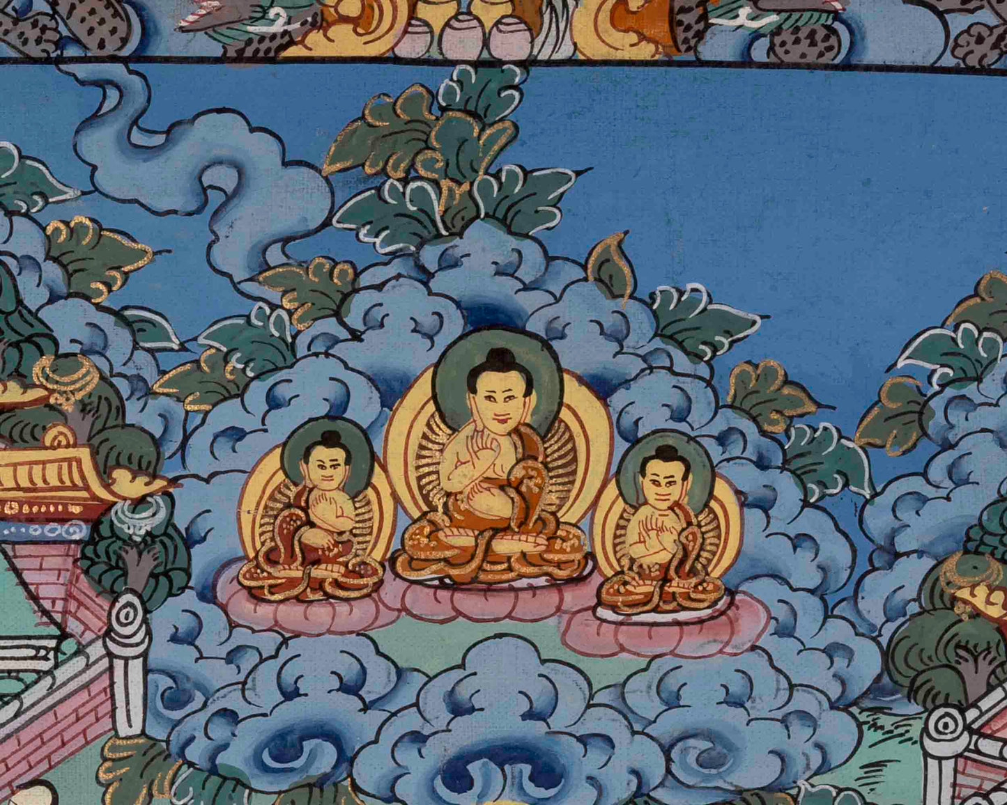 Vintage Life Story Of Buddha | Traditional Tibetan Thangka