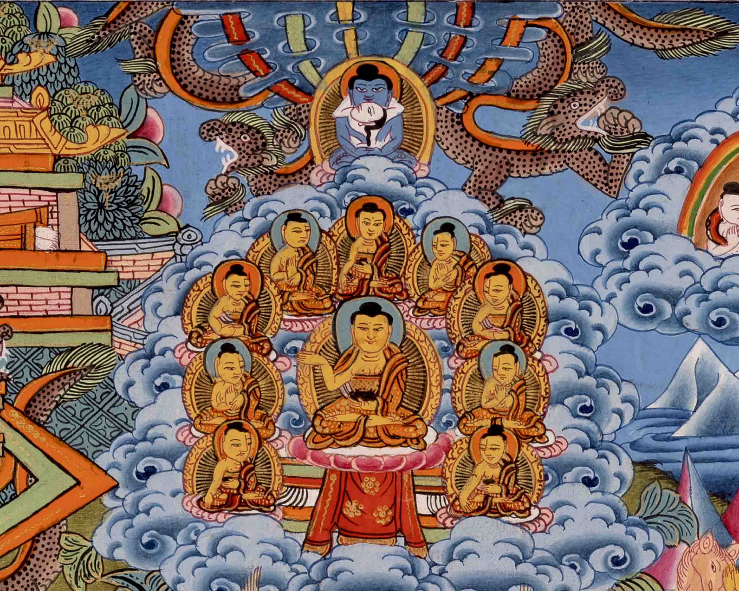 Life Story Of Shakyamuni Buddha | Traditional Thangka Art | Wall Decors