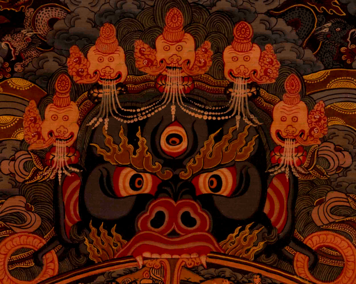 Wheel Of Life Painting | Traditional Tibetan Thangka | Wall Decors