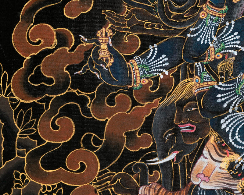 Phurba Vajrakilaya Thangka | Traditional Buddhist Art