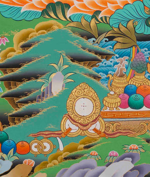 Hainpainted White Tara | Tibetan Tara Print
