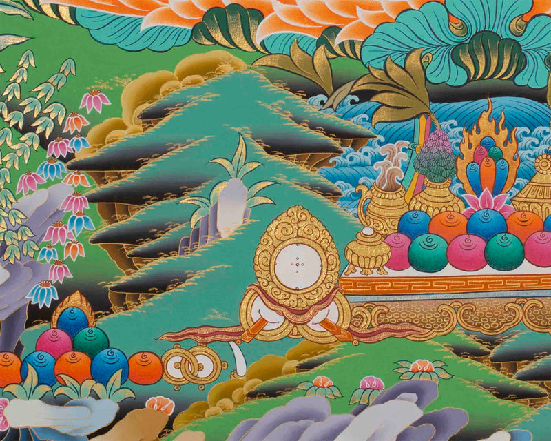 Hainpainted White Tara | Tibetan Tara Print