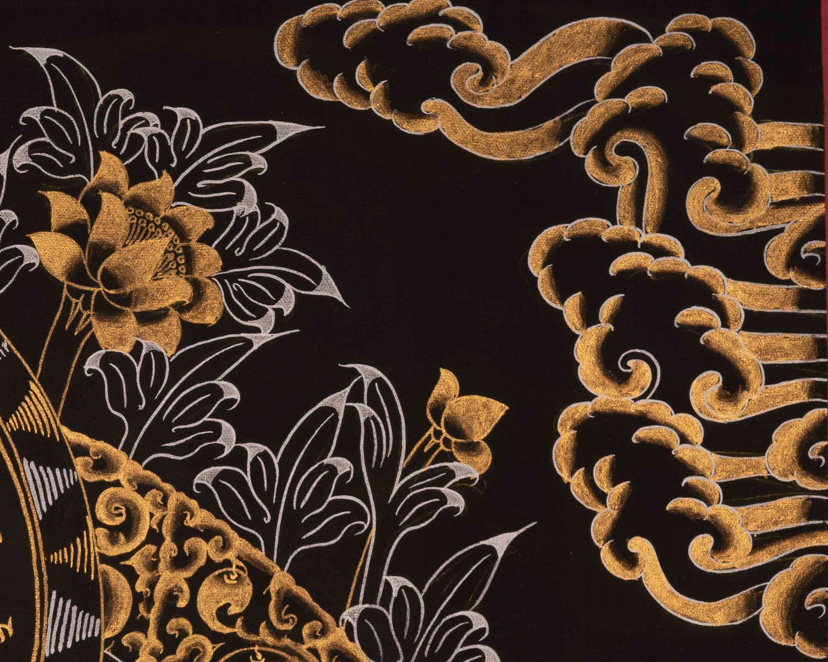 Guru Rinpoche Thangka | Traditional Tibetan Art | Wall Decors