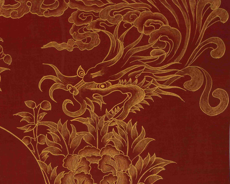 Original Green Tara Thangka | 24K Gold Style Artwork | Wall Decors
