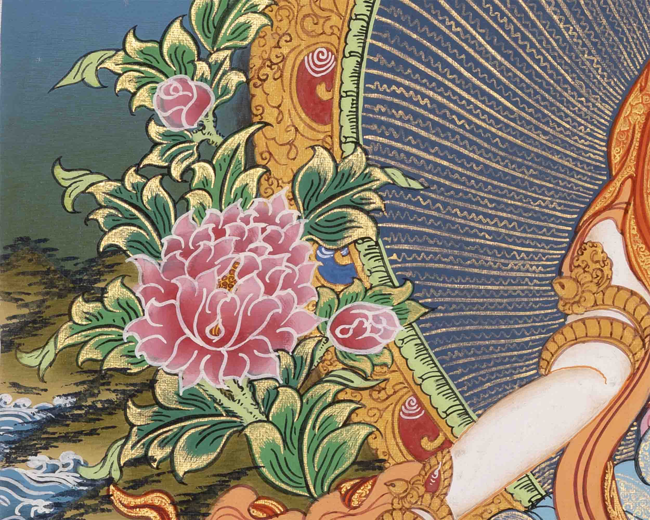 White Tara Thangka | Religious Buddhist Art | Wall Decors