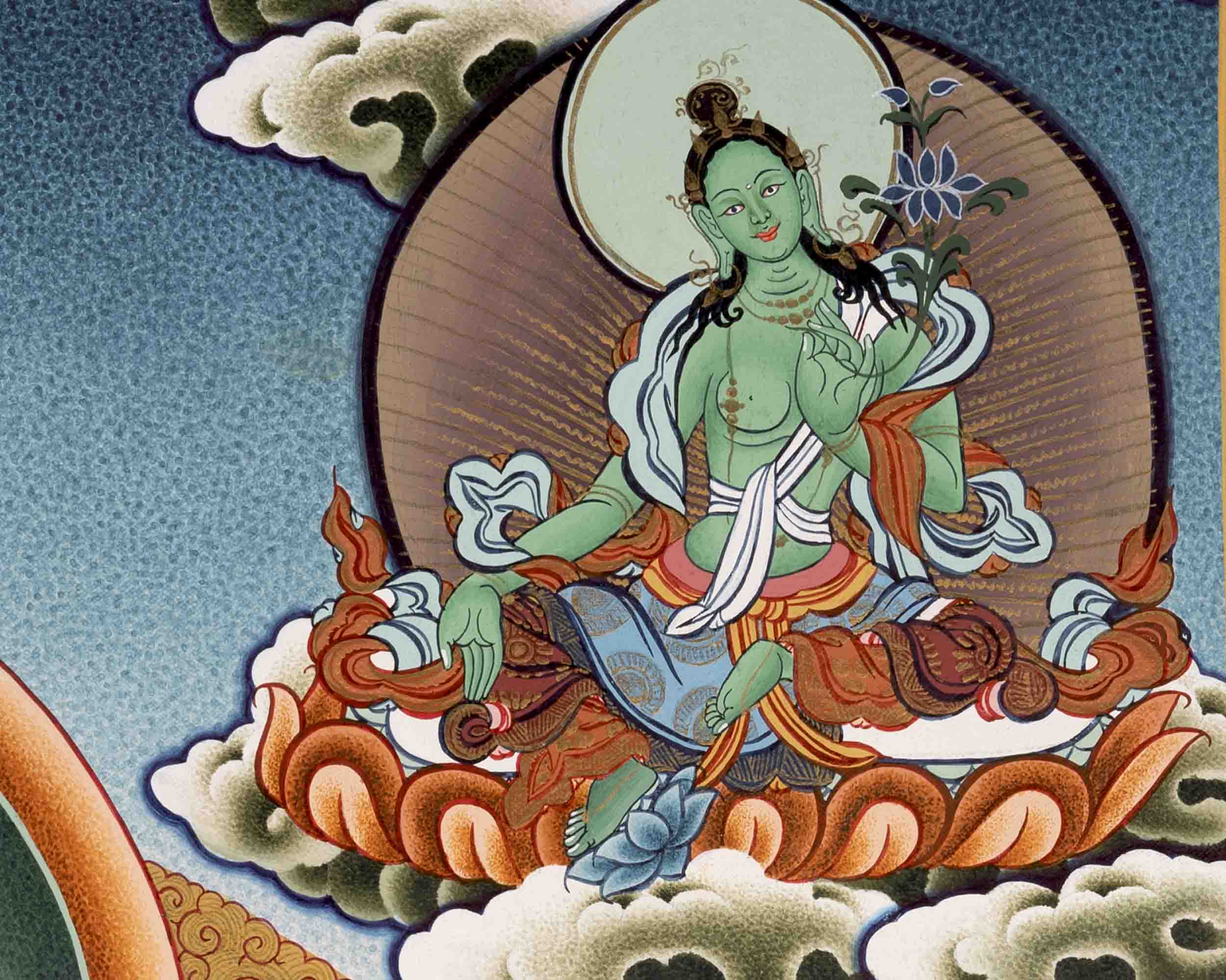 Buddhist Avalokiteshvara Chengrezig | Wall Decoration Thangka Painting